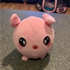 Pink “Squeezeamals Penelope 3” Pig Plush.